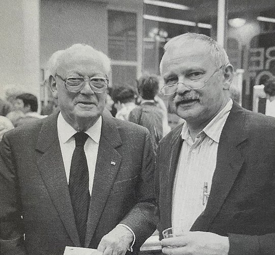 René Heinersdorff sen. (li.) und René Heinersdorff jun. (re.), 1990